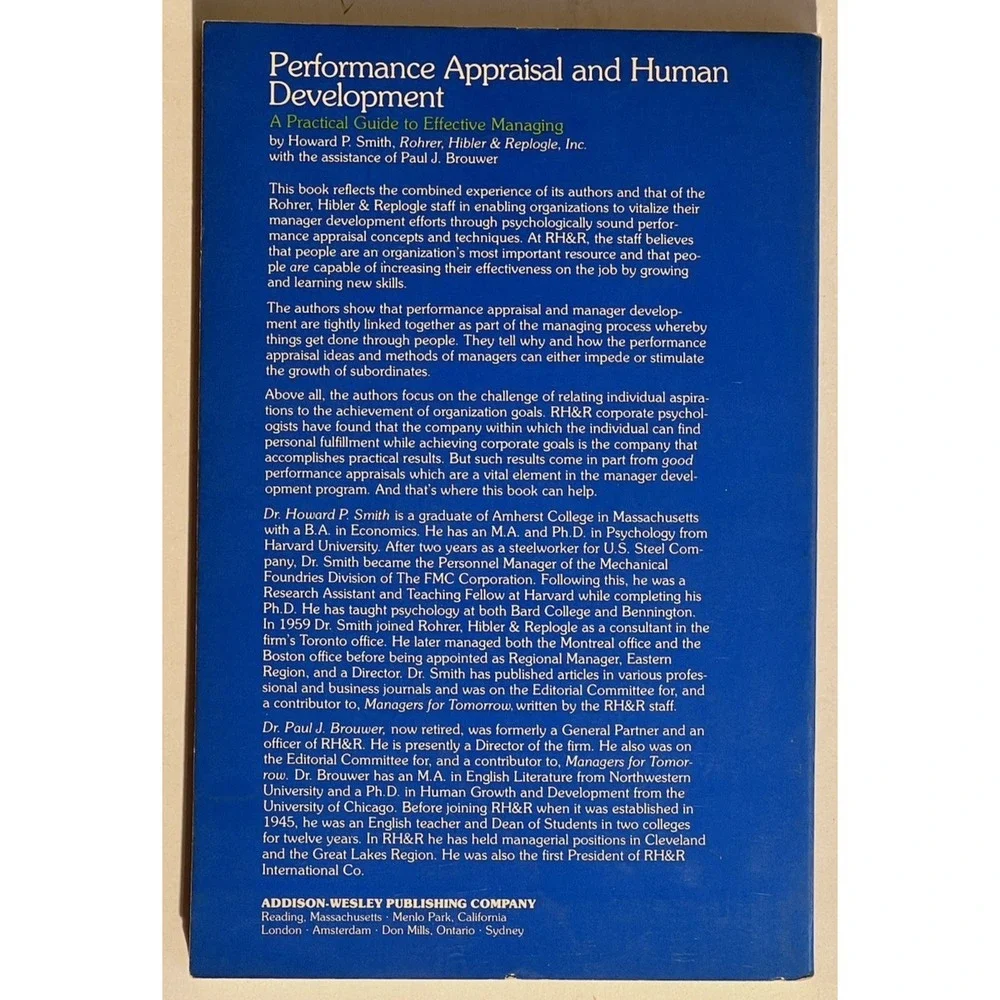 Managing People_Performance Appraisal & Human‎ Development: Smith/Brouwer